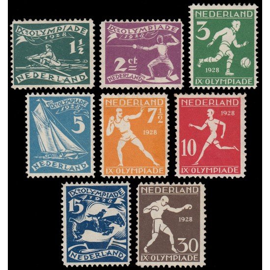 Holanda Netherlands 199/06 1928 9 Juegos olímpicos en Amsterdam MNH Holanda Netherlands 199/06 1928 9 Juegos olímpicos en Amsterdam MNH