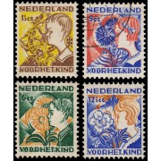 Holanda Netherlands 245/48 1932 Valor 246 usado En beneficio de obras para la infancia MNH y Usado
