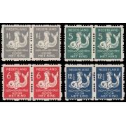 Holanda Netherlands 223a/26a 1929-30 Parejas En beneficio de obras para la infancia MNH