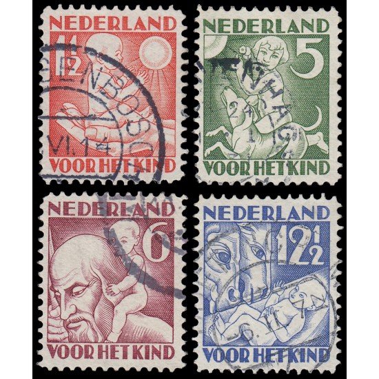 Holanda Netherlands 230/33 1930 Los niños y las cuatro estaciones Usados Holanda Netherlands 230/33 1930 Los niños y las cuatro estaciones Usados