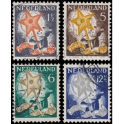 Holanda Netherlands 259/62 1933 En beneficio de obras para la infancia Usados