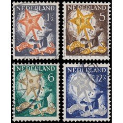 Holanda Netherlands 259/62 1933 En beneficio de obras para la infancia Usados Holanda Netherlands 259/62 1933 En beneficio de obras para la infancia Usados