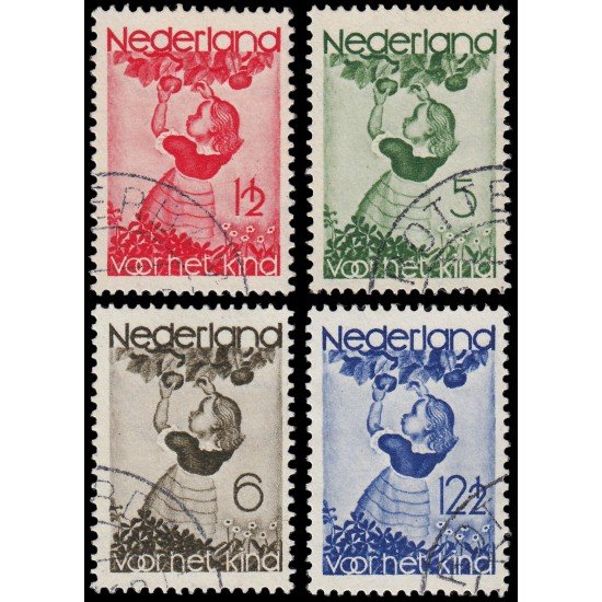 Holanda Netherlands 278/81 1935 En beneficio de obras para la infancia Usados Holanda Netherlands 278/81 1935 En beneficio de obras para la infancia Usados
