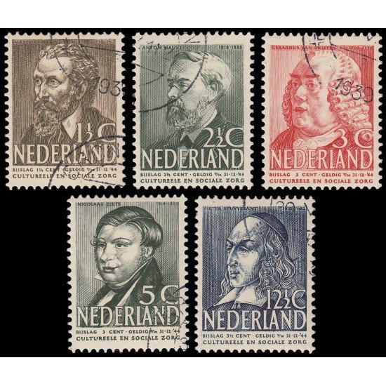 Holanda Netherlands 318/22 1939 En beneficio de obras sociales Usados Holanda Netherlands 318/22 1939 En beneficio de obras sociales Usados