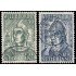 Holanda Netherlands 323/24 1939 12 centenario de la muerte de San Willibord Usados