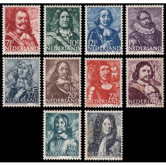 Holanda Netherlands 402/11 1943-44 Almirantes MH Holanda Netherlands 402/11 1943-44 Almirantes MH