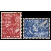 Holanda Netherlands 393/94 1942 En beneficio de la Legión Usados 