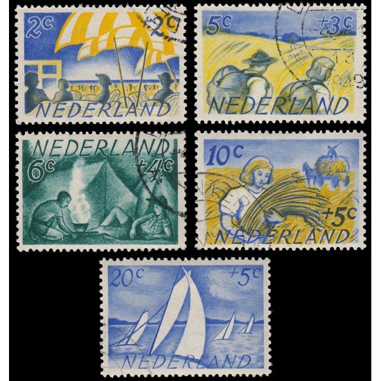 Holanda Netherlands 504/08 1949 En beneficio de obras culturales Usados Holanda Netherlands 504/08 1949 En beneficio de obras culturales Usados