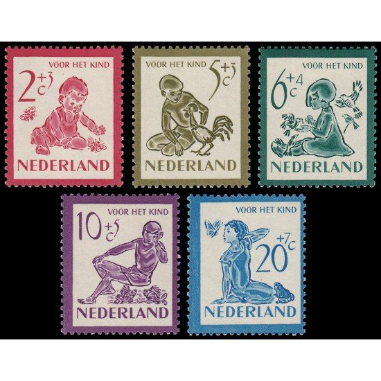 Holanda Netherlands 549/53 1950 En beneficio de obras para la infancia MH Holanda Netherlands 549/53 1950 En beneficio de obras para la infancia MH
