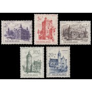 Holanda Netherlands 554/58 1951 Obras de beneficencia Castillos Sin goma