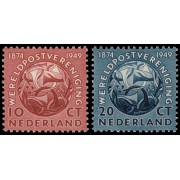 Holanda Netherlands 528/29 1949 75 aniv. de la U.P.U. MH