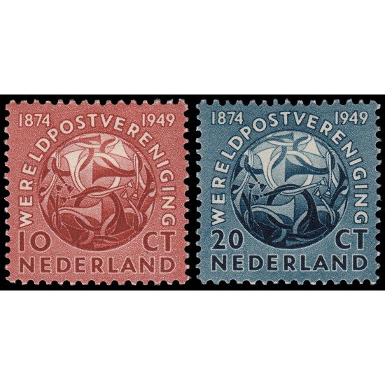 Holanda Netherlands 528/29 1949 75 aniv. de la U.P.U. MH Holanda Netherlands 528/29 1949 75 aniv. de la U.P.U. MH