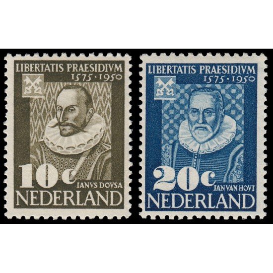 Holanda Netherlands 547/48 1950 375 aniv. de la Universidad de Leyde MH Holanda Netherlands 547/48 1950 375 aniv. de la Universidad de Leyde MH