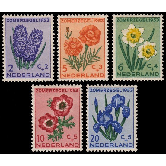 Holanda Netherlands 590/94 1953 Obras de beneficencia Serie de verano MH Holanda Netherlands 590/94 1953 Obras de beneficencia Serie de verano MH