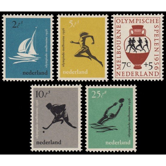 Holanda Netherlands 654/58 1956 Juegos olímpicos de Melbourne MH Holanda Netherlands 654/58 1956 Juegos olímpicos de Melbourne MH