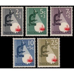 Holanda Netherlands 639/43 1955 En beneficio de la lucha contra el cancer MH Holanda Netherlands 639/43 1955 En beneficio de la lucha contra el cancer MH
