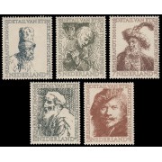 Holanda Netherlands 649/53 1956 350 aniv. del nacimiento de Rembrandt MH