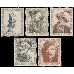 Holanda Netherlands 649/53 1956 350 aniv. del nacimiento de Rembrandt MH Holanda Netherlands 649/53 1956 350 aniv. del nacimiento de Rembrandt MH