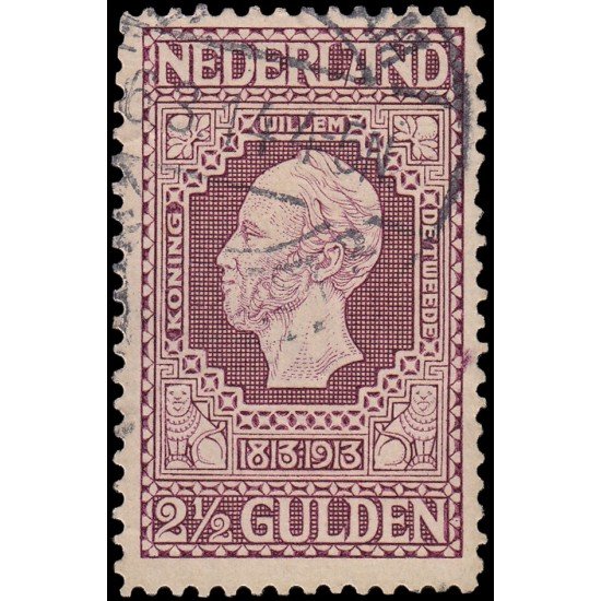 Holanda Netherlands 91 1913 Centenario Independencia Rey Guillermo II Usado Holanda Netherlands 91 1913 Centenario Independencia Rey Guillermo II Usado