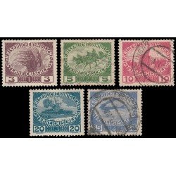 Österreich Austria 138/42 1915 Sobretasa en beneficio de los huérfanos de guerra Usados Österreich Austria 138/42 1915 Sobretasa en beneficio de los huérfanos de guerra Usados