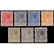 Holanda Netherlands 209a/14a 1928-31 Efigie de la reina Guillermina MNH