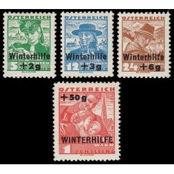 Österreich Austria 467/70 1935 Alivio de invierno Vestidos regionales MNH