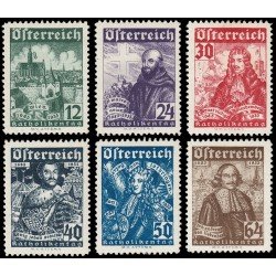 Österreich Austria 431/36 1933 Día de los católicos MNH