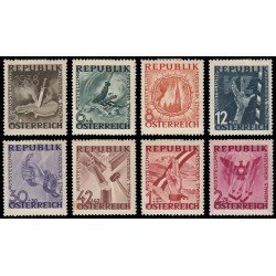 Österreich Austria 638/45 1946 Exposición antifascista 