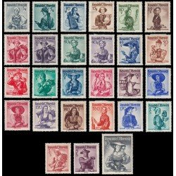 Österreich Austria 738A/54A 1936 Trajes regionales MH Österreich Austria 738A/54A 1936 Trajes regionales MH