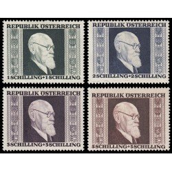 Österreich Austria 634/37 1946 Dr. Karl Renner presidente federal MH