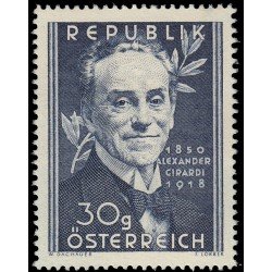 Österreich Austria 791 1950 Centenario del nacimiento del actor Alexander Giraldi MH Österreich Austria 791 1950 Centenario del nacimiento del actor Alexander Giraldi MH