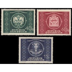 Österreich Austria 779/81 1949 75 aniv. de la U.P.U. MH Österreich Austria 779/81 1949 75 aniv. de la U.P.U. MH