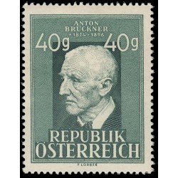 Österreich Austria 772 1949 125 aniv. del nacimiento del compositor A. Bruckner MH Österreich Austria 772 1949 125 aniv. del nacimiento del compositor A. Bruckner MH