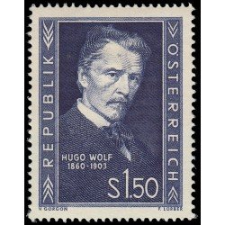 Österreich Austria 818 1953 50 aniv. de la muerte del compositor Hugo Wolf MH Österreich Austria 818 1953 50 aniv. de la muerte del compositor Hugo Wolf MH