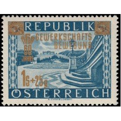 Österreich Austria 820 1953 60 aniv. del sindicalismo obrero Con sobrecarga M Österreich Austria 820 1953 60 aniv. del sindicalismo obrero Con sobrecarga M