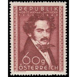 Österreich Austria 784 1950 160 aniv. del nacimiento del miniaturista Moritz-Michael Daffinger MH Österreich Austria 784 1950 160 aniv. del nacimiento del miniaturista Moritz-Michael Daffinger MH