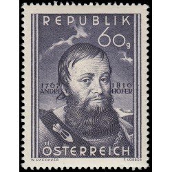 Österreich Austria 785 1950 140 aniv. de la muerte del tirolés Andreas Hofer MH Österreich Austria 785 1950 140 aniv. de la muerte del tirolés Andreas Hofer MH