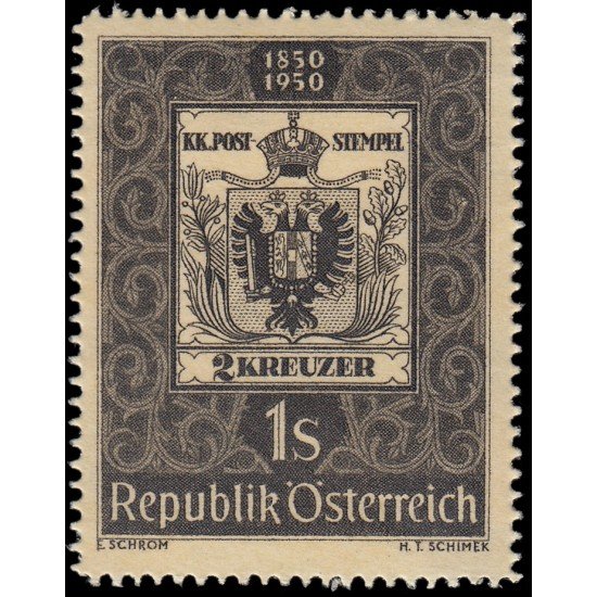 Österreich Austria 786 1950 Centenario del sello MH Österreich Austria 786 1950 Centenario del sello MH
