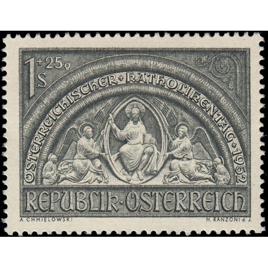 Österreich Austria 816 1952 Día de la Iglesia Católica Austriaca MH Österreich Austria 816 1952 Día de la Iglesia Católica Austriaca MH