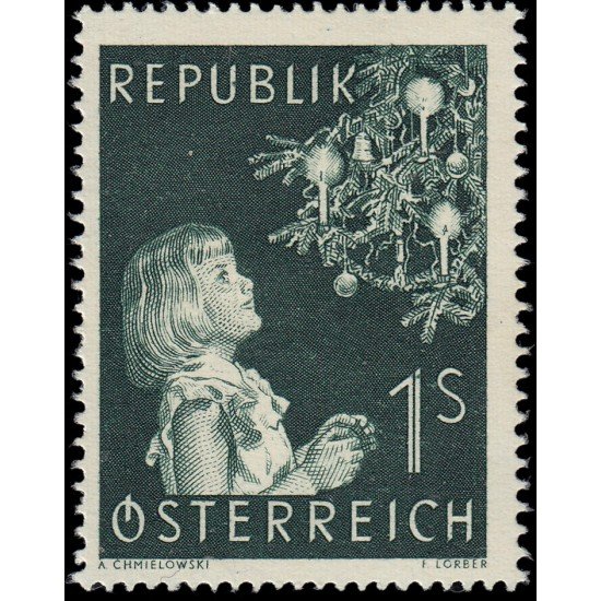 Österreich Austria 827 1954 Navidad MH Österreich Austria 827 1954 Navidad MH