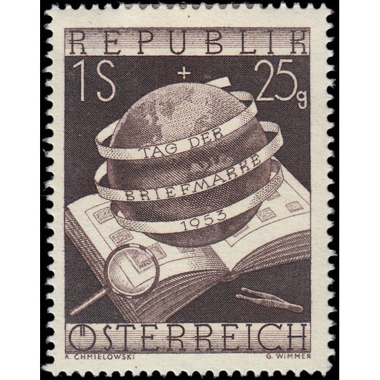 Österreich Austria 828 1953 Día del sello MH Österreich Austria 828 1953 Día del sello MH