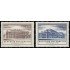 Österreich Austria 853/54 1955 Reconstrucción de Teatros de Viena MH