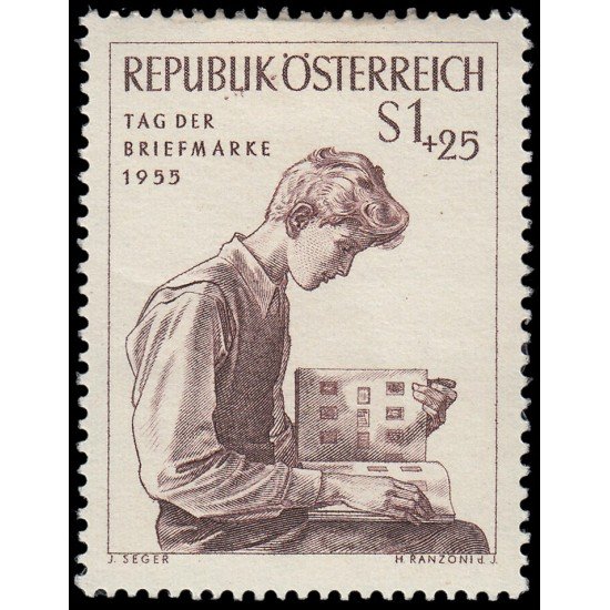 Österreich Austria 856 1955 Día del sello MH Österreich Austria 856 1955 Día del sello MH