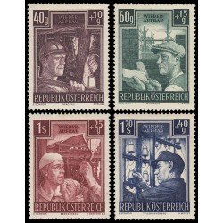 Österreich Austria 794/97 1951 En favor de la reconstrucción MH Österreich Austria 794/97 1951 En favor de la reconstrucción MH