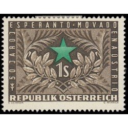 Österreich Austria 838 1954 50 Años de la introducción del Esperanto MH Österreich Austria 838 1954 50 Años de la introducción del Esperanto MH