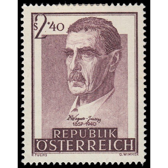 Österreich Austria 865 1957 Psiquiatra Julius Wagner Jauregg MH Österreich Austria 865 1957 Psiquiatra Julius Wagner Jauregg MH