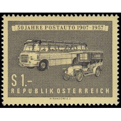 Österreich Austria 867 1957 50 aniv. de los autobuses postales MH Österreich Austria 867 1957 50 aniv. de los autobuses postales MH