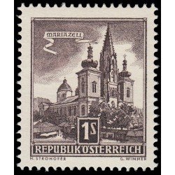Österreich Austria 868 1957 8 centenario de la basílica Mariazell MH Österreich Austria 868 1957 8 centenario de la basílica Mariazell MH