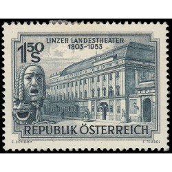 Österreich Austria 821 1953 150 aniv. del teatro municipal de Linz MH Österreich Austria 821 1953 150 aniv. del teatro municipal de Linz MH