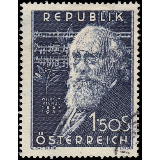 Österreich Austria 808 1951 10 aniv. de la muerte del compositor Wilhelm Kienzl Usado Österreich Austria 808 1951 10 aniv. de la muerte del compositor Wilhelm Kienzl Usado